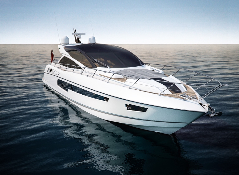 The yacht design in the new Predator 68