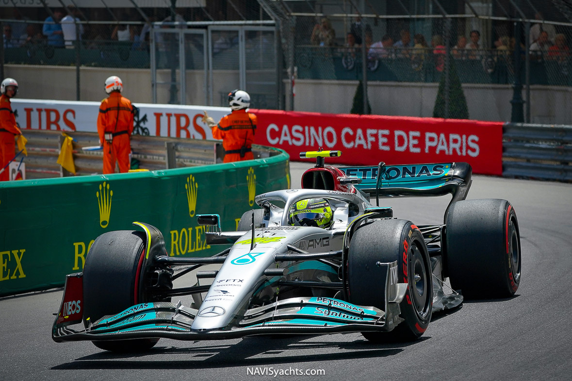 Max Verstappen racing during the Monaco Grand Prix