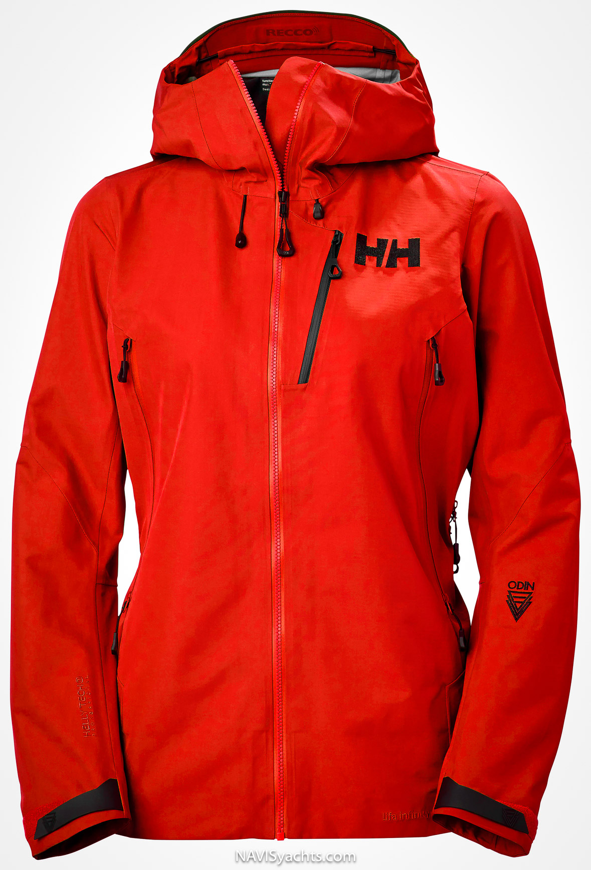 Women's Odin 9 Worlds Infinity Shell Jacket by Helly Hansen with LIFA INFINITY™ membrane for sustainable outdoor adventures.