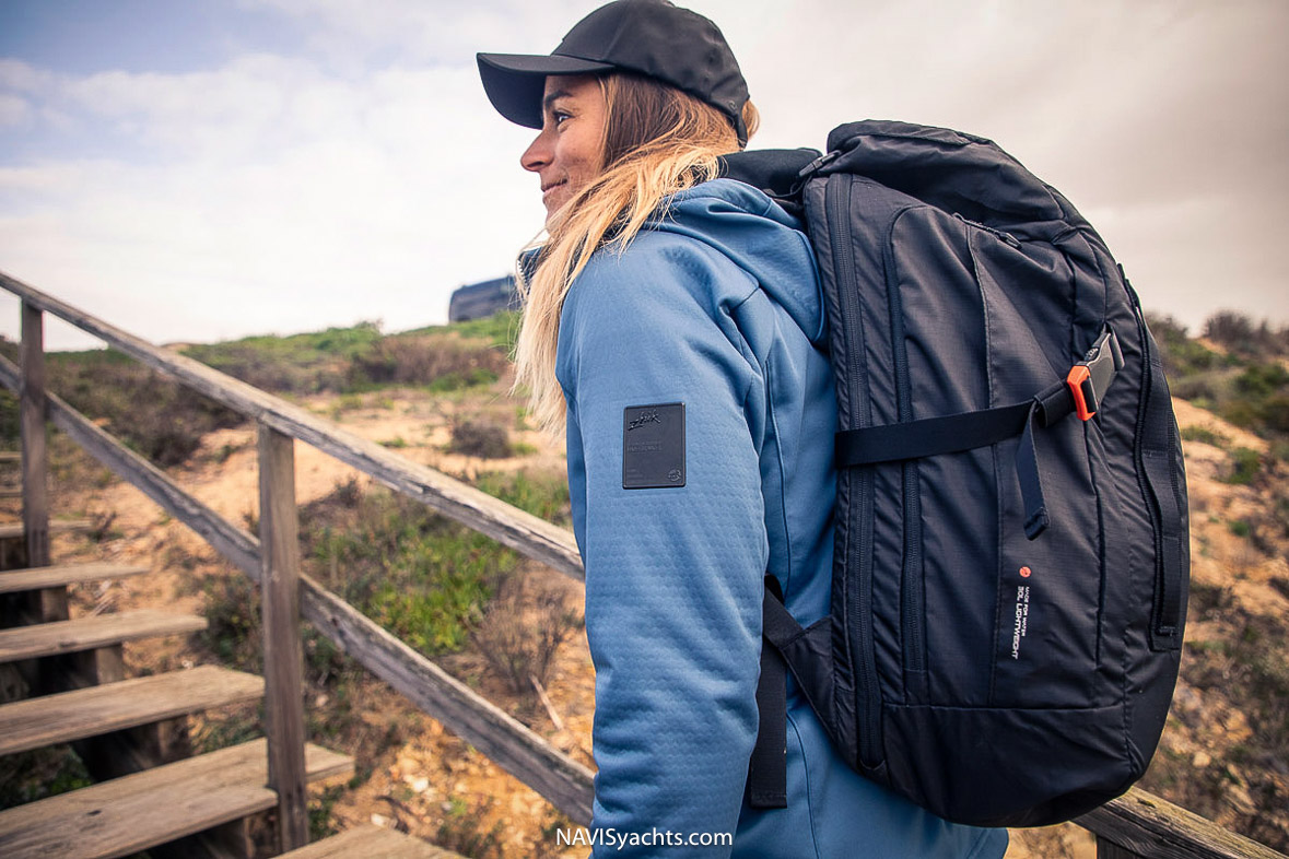 Zhik’s 30L Dry Backpack is a fusion of durability and versatility, making it an ideal companion for both urban commutes and maritime adventures.