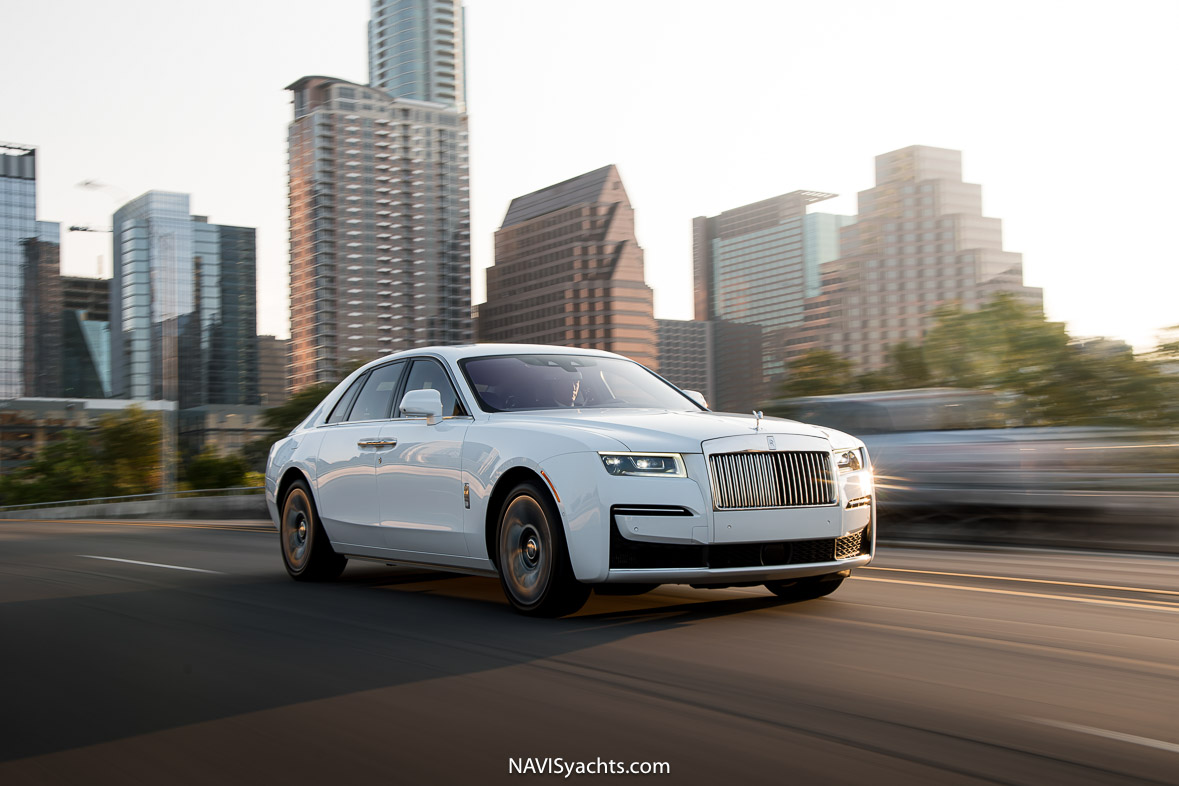 The 2023 Rolls-Royce Ghost, a paragon of luxury, epitomizes minimalistic elegance.