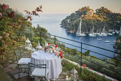 Splendido, a Belmond Hotel, nestled on the scenic hills of Portofino, surrounded by a protected forest, offering a luxurious retreat.