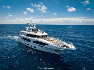 Explore the Benetti 35m Eurus, a luxury yacht named after the Greek god of the east wind.