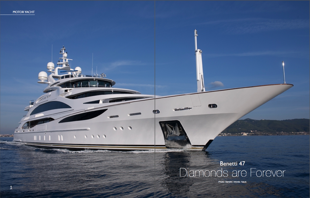 Diamonds are Forever, the unique Benetti luxury yacht