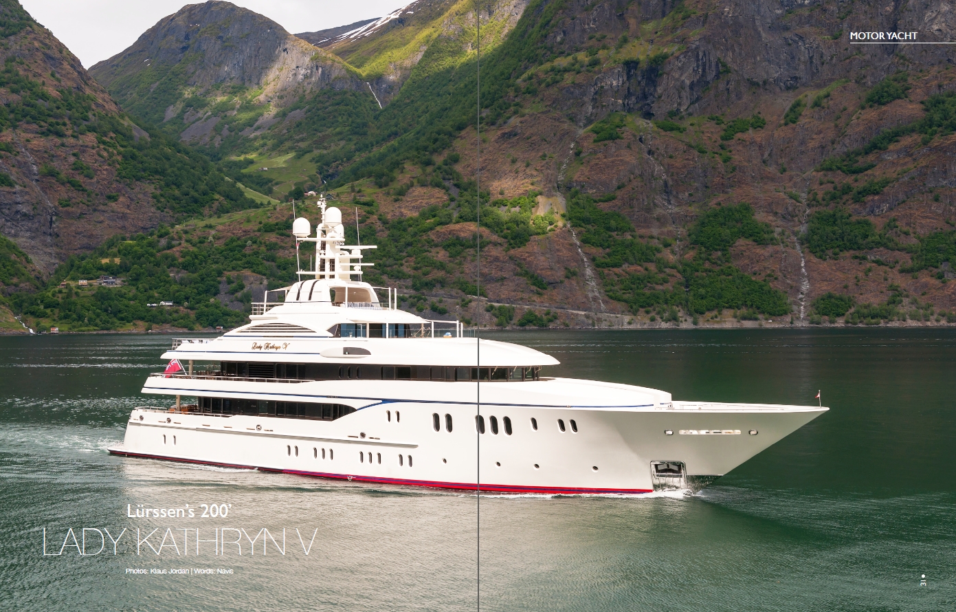 Lürssen's Lady Kathryn V, the mansion-style superyacht