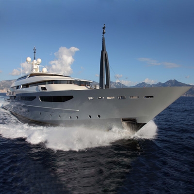 The biggest cruising yacht ever built in CRN history, the Azteca 72