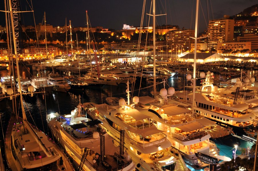 monaco yacht show day 1 night