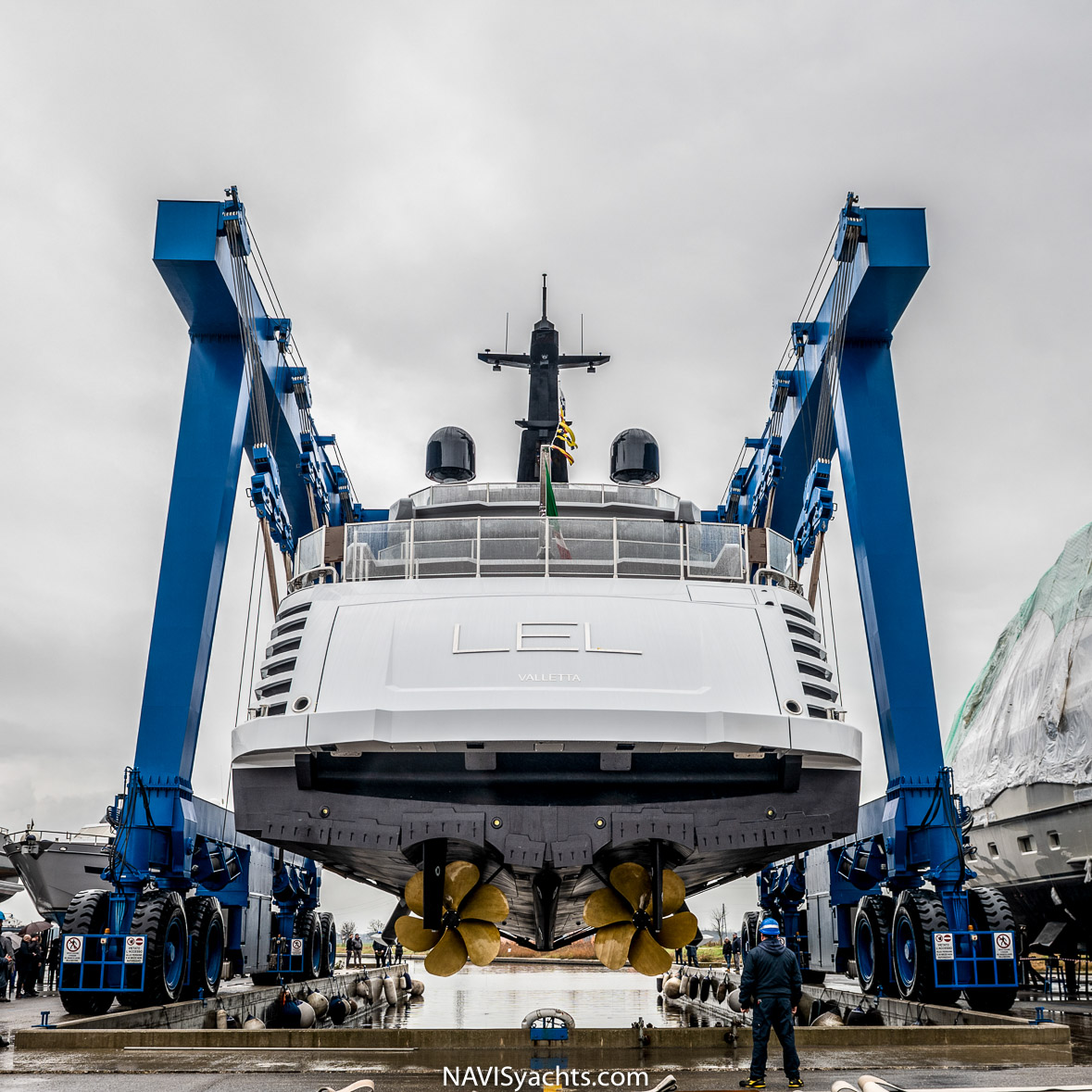 Rossinavi Shipyard launched 50m superyacht LEL