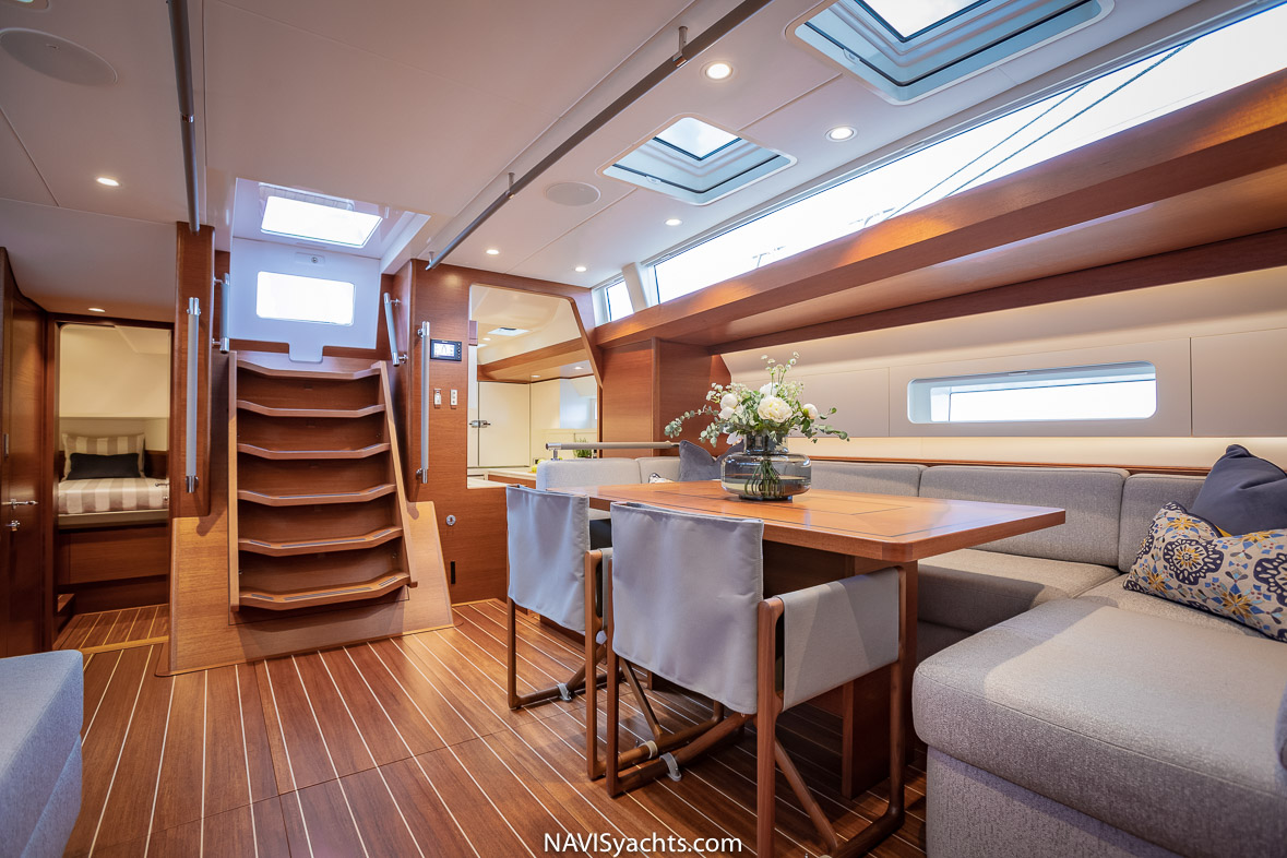 Interior design of the Baltic 67 Performance Cruiser