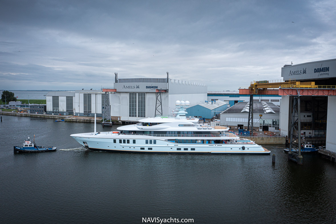 Superyacht Amels 74  Project Shadow launched