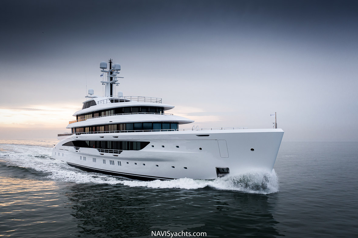 Amels Custom Superyacht 78 sets sail