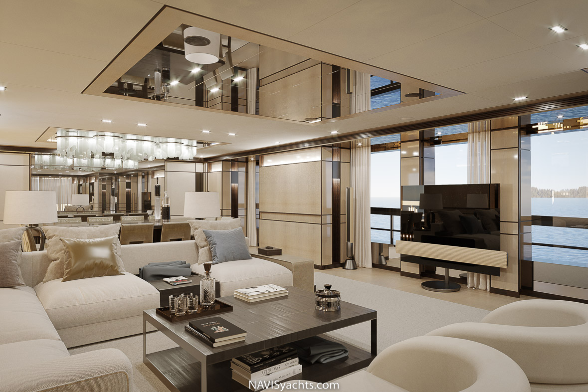 Luxurious and spacious, she is perfect for entertaining superyacht