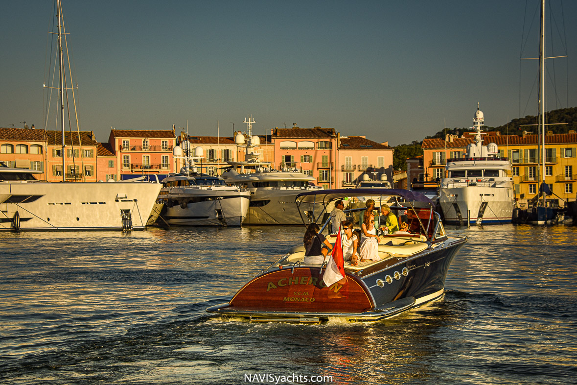 Sunset at Saint-Tropez port