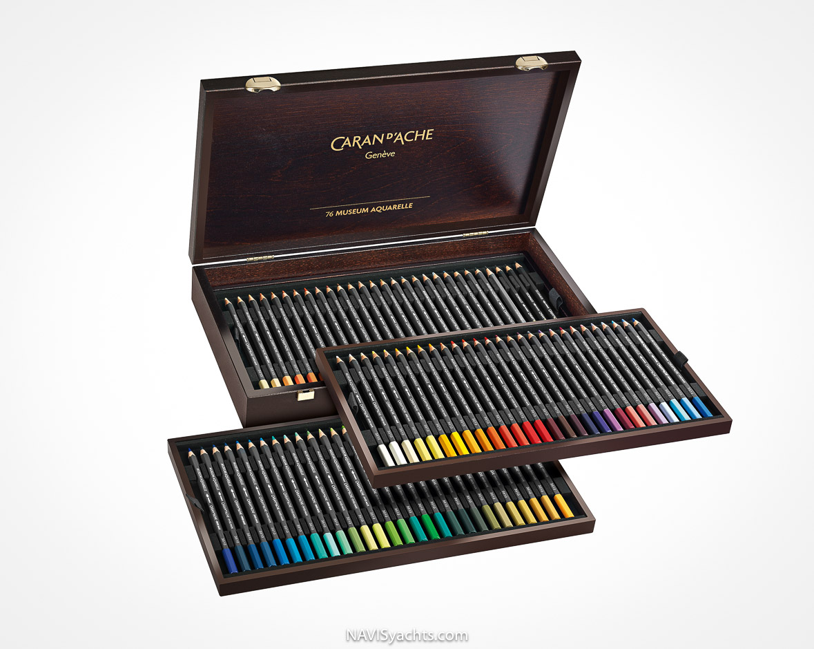 Caran d’Ache Wooden Box of 80 Colours MUSEUM Aquarelle