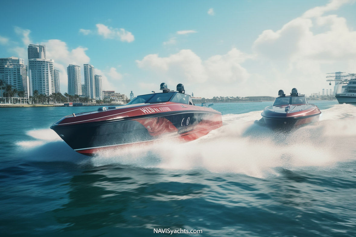Screenshot from GTA VI trailer showcasing luxury yachts in a virtual Florida marina, highlighting the intersection of high-end gaming and yachting lifestyles.