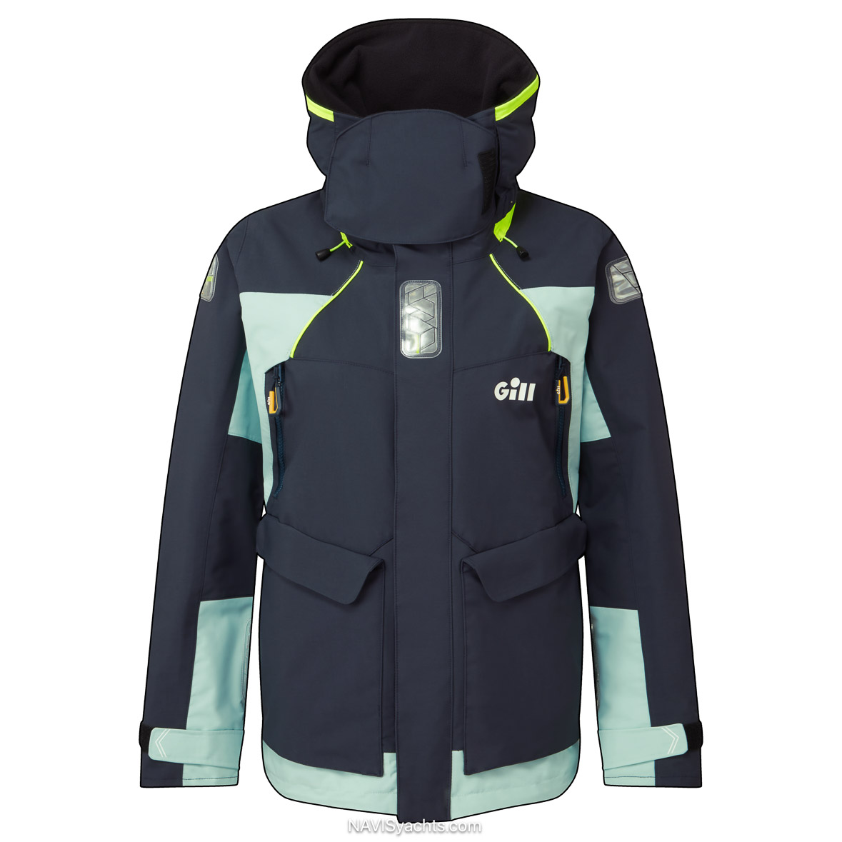 OS26JW Female OS2 Jacket Eggshell Navy Front
