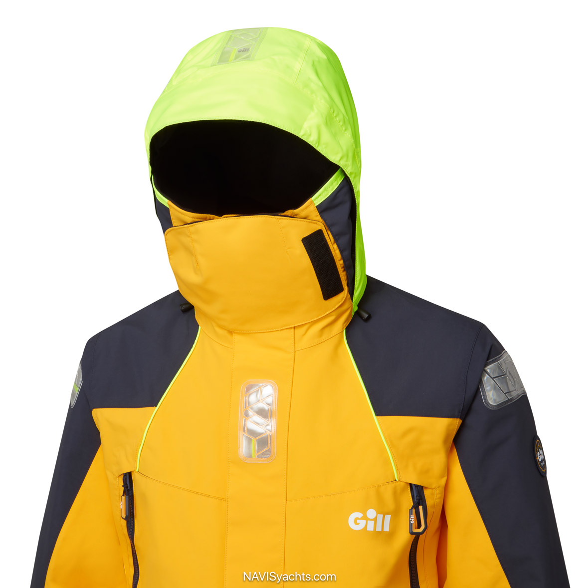 OS26J Male OS2 Jacket Gold Fusion Navy Hood