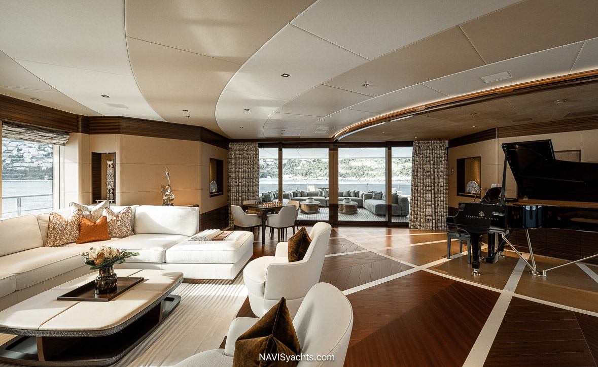 Amels Superyacht Energy. Øino’s refined exterior lines flow with Zen-like confidence to complement the enlightened interiors of Zuretti. 