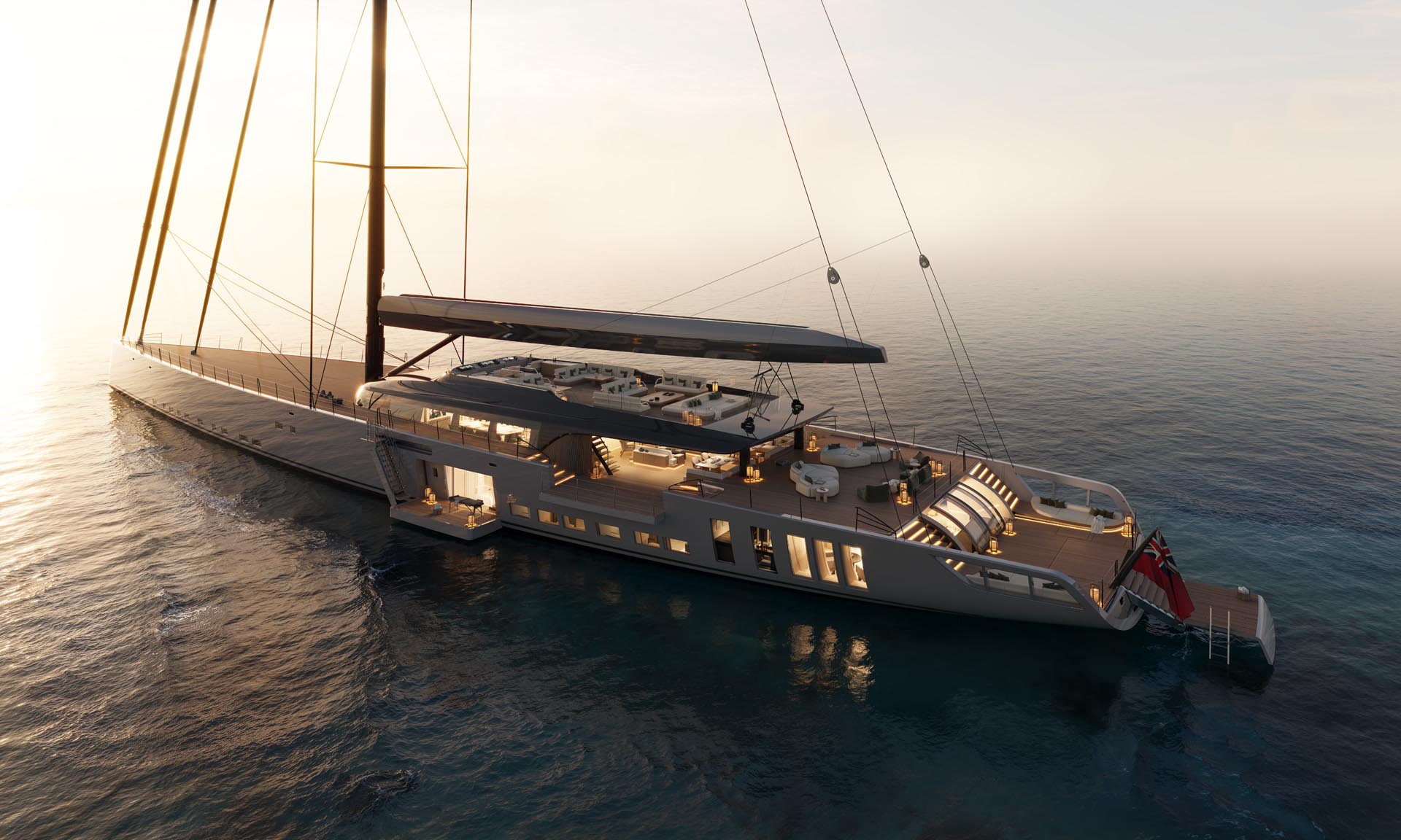 Flybridge Sloop Royal Huisman Unveils SKY: The 81m Sloop Ready to Claim the World’s ...