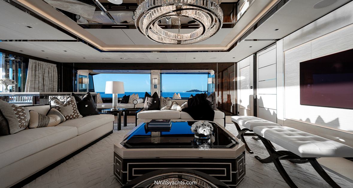 Benetti Lady Estey superyacht interior by Sinot Yacht Architecture and Design