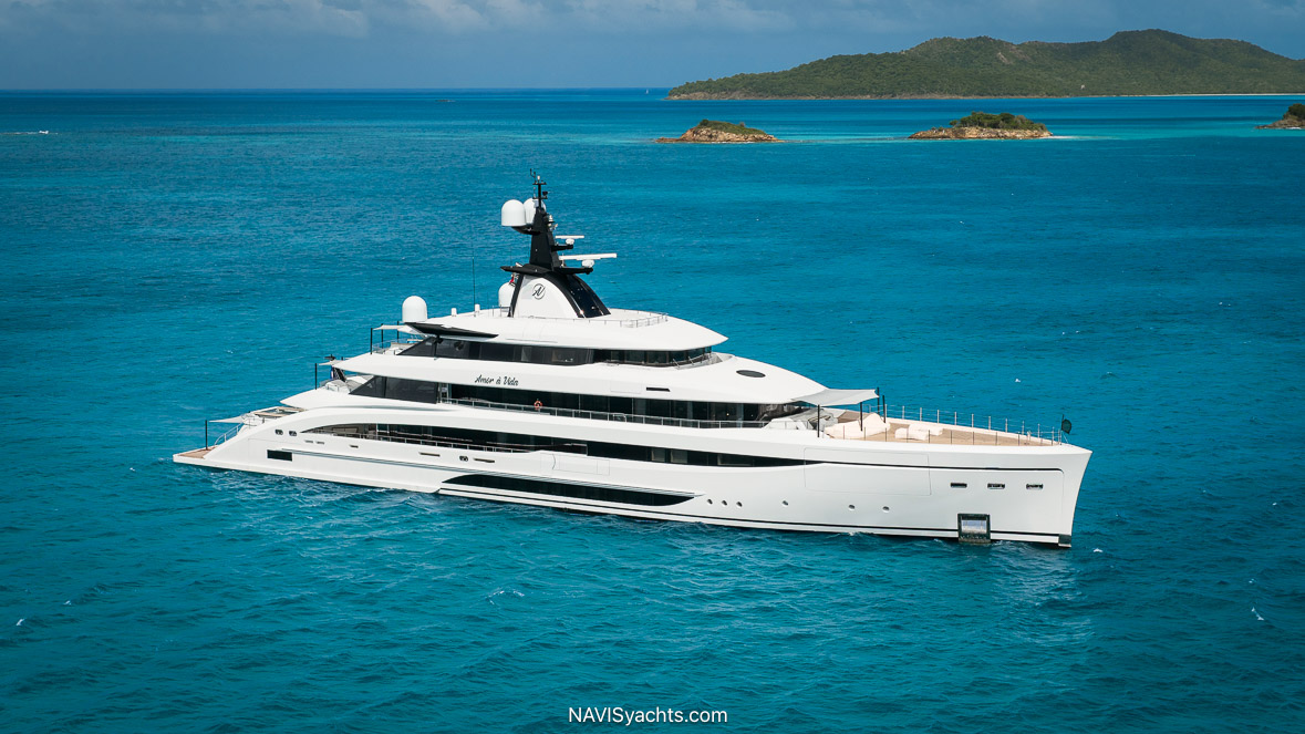 CRN Amor à Vida superyacht exterior designed by Nuvolari Lenard