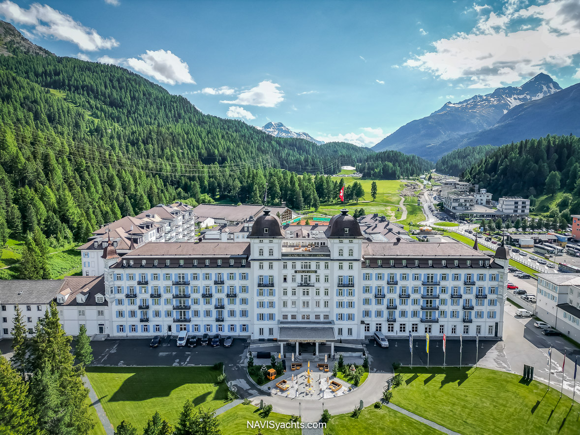 Grand Hotel des Bains Kempinski St. Moritz luxury hotel in the Swiss Alps