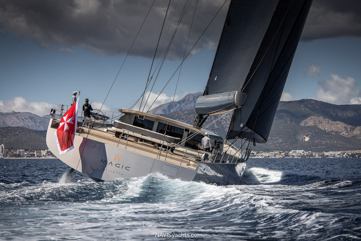 Vitters Magic 44m fast-cruising sailing yacht underway