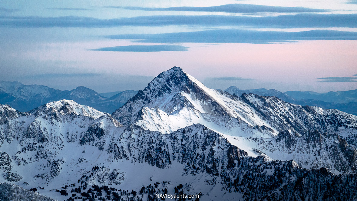     Big Sky Resort Montana beneath Lone Peak in winter