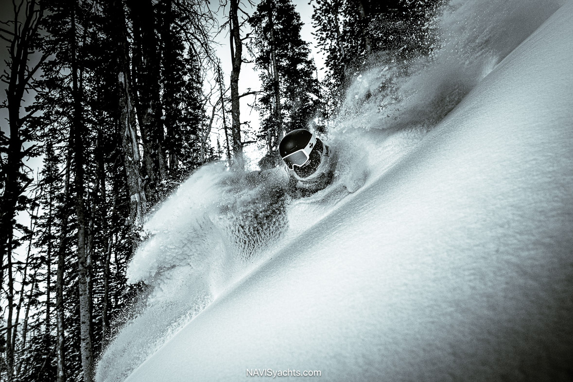 Expert skiing on Lone Peak at Big Sky Resort