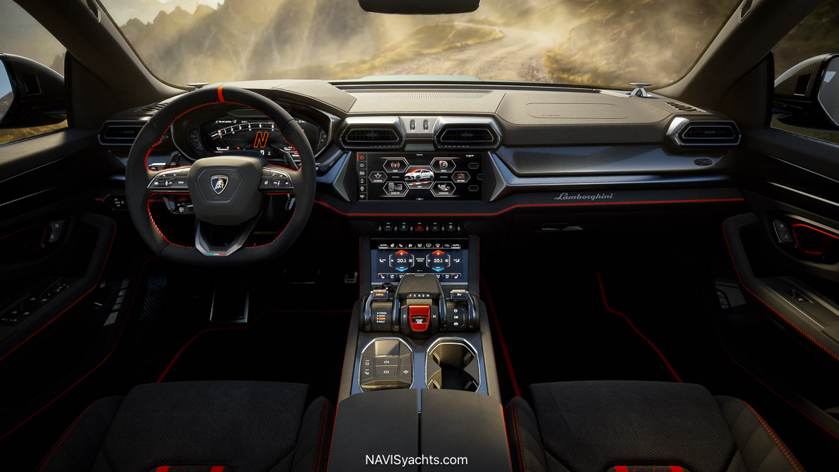 Lamborghini Urus SE Performante interior and driver cockpit