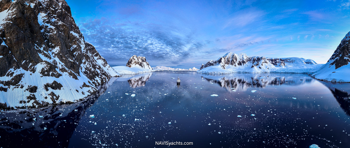 Lürssen superyacht Octopus cruising in Antarctica