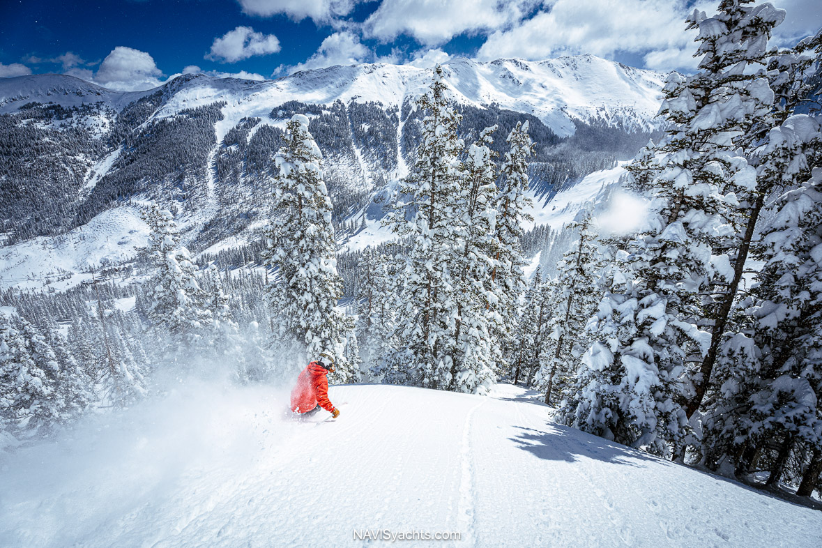 Powder skiing at Taos Ski Valley New Mexico