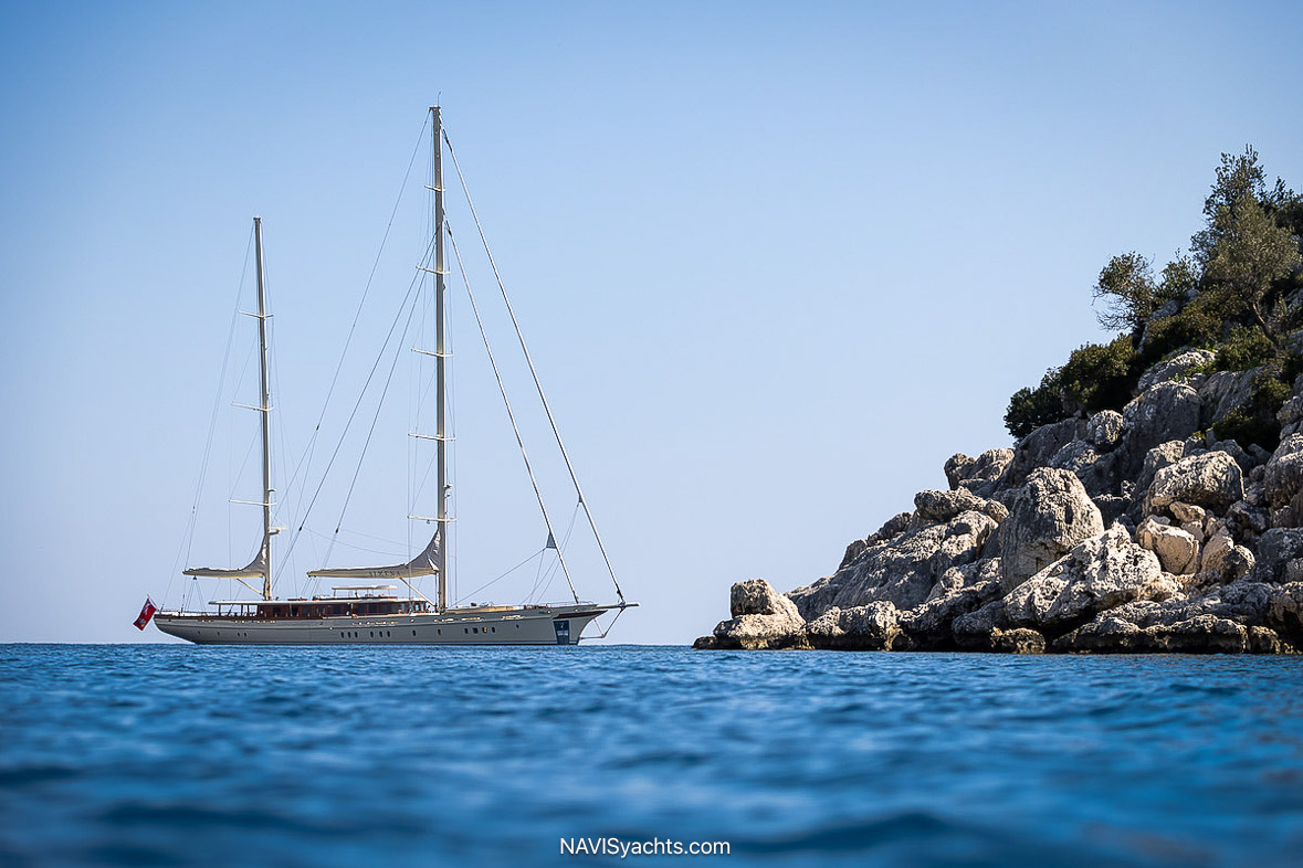 Ares Yachts Simena 62-meter luxury sailing superyacht inspired by historic clipper ships