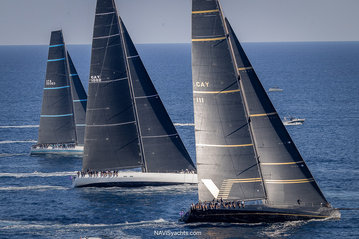 Sailing yachts competing in the Gulf of Saint-Tropez during Les Voiles de Saint-Tropez 2026