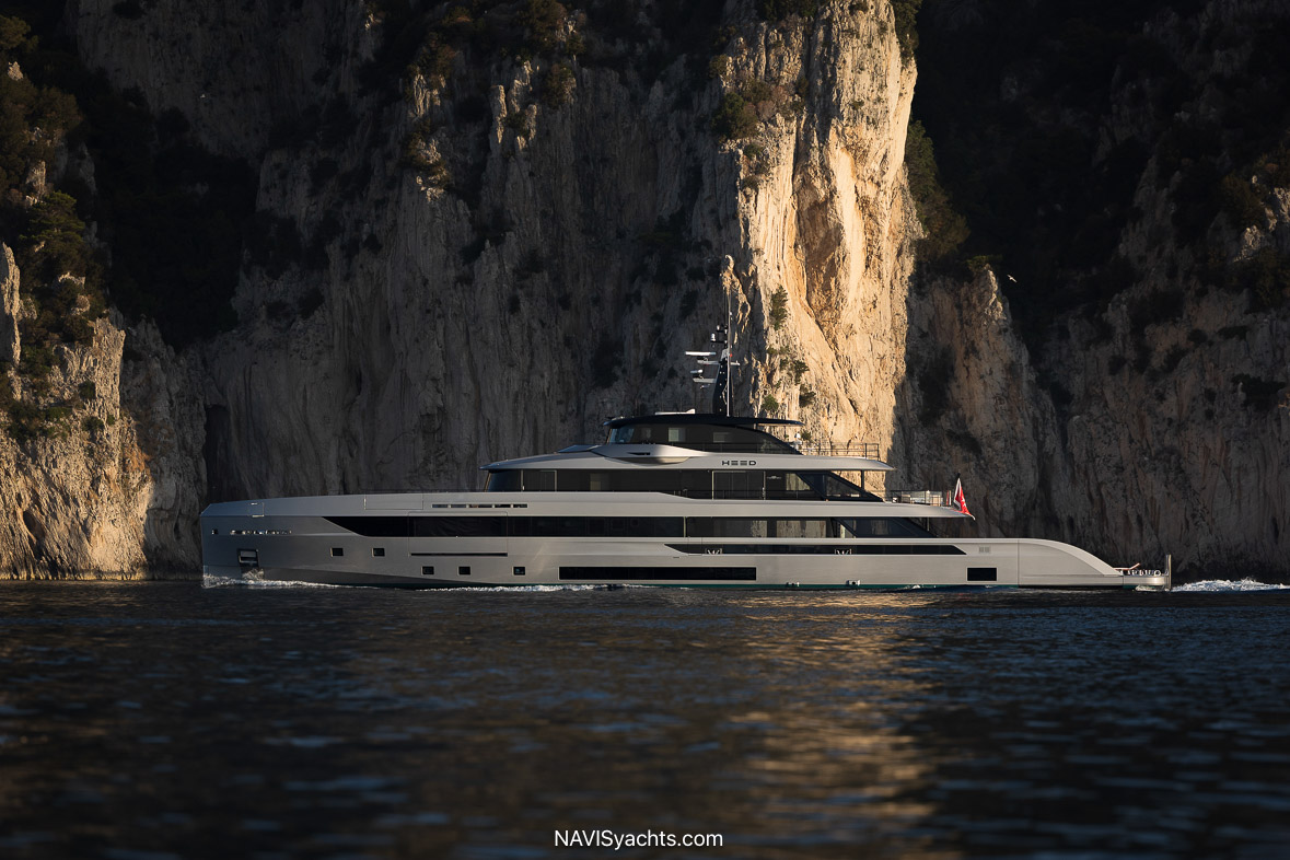 Rossinavi HEED 53-meter superyacht featuring exterior design by Alberto Mancini