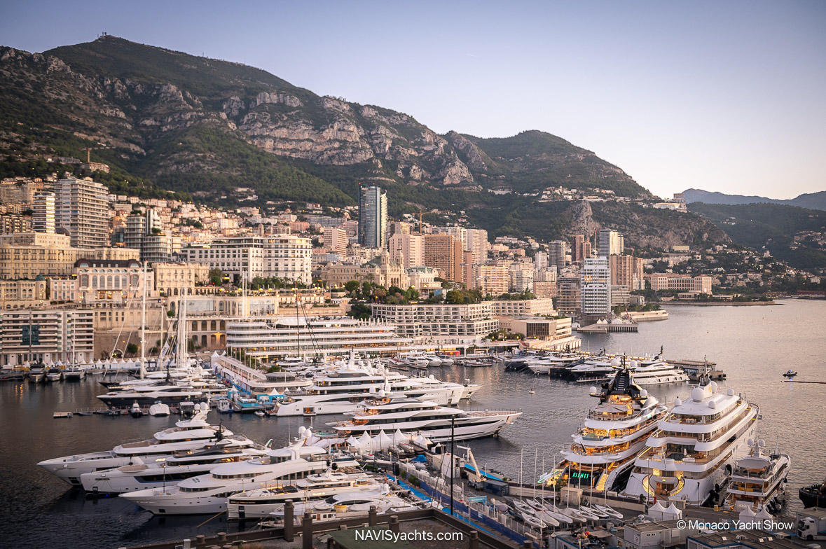 Monaco Yacht Show 2026 superyacht exhibition at Port Hercules in Monte Carlo