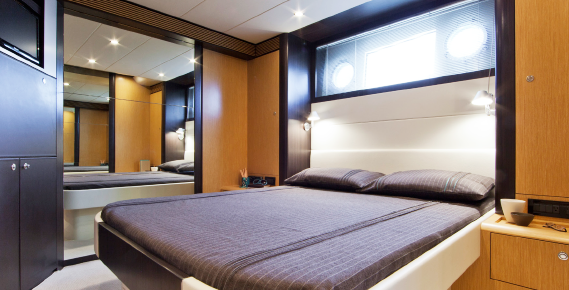 The Riva Virtus superyacht bedroom
