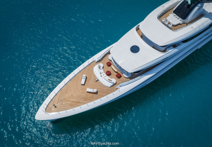 CRN Amor à Vida 67-meter superyacht underway at sea