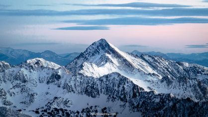     Big Sky Resort Montana beneath Lone Peak in winter